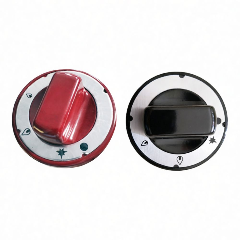 Kitchen Appliances With Red Knobs - ปุ่มปรับความร้อนสำหรับเตาแก๊สเชิงพาณิชย์ วัสดุเบกาไลต์ทนความร้อน ใช้ควบคุมการจ่ายแก๊สสำหรับเครื่องใช้ในครัว ขนาดรูแกน 6 มม.