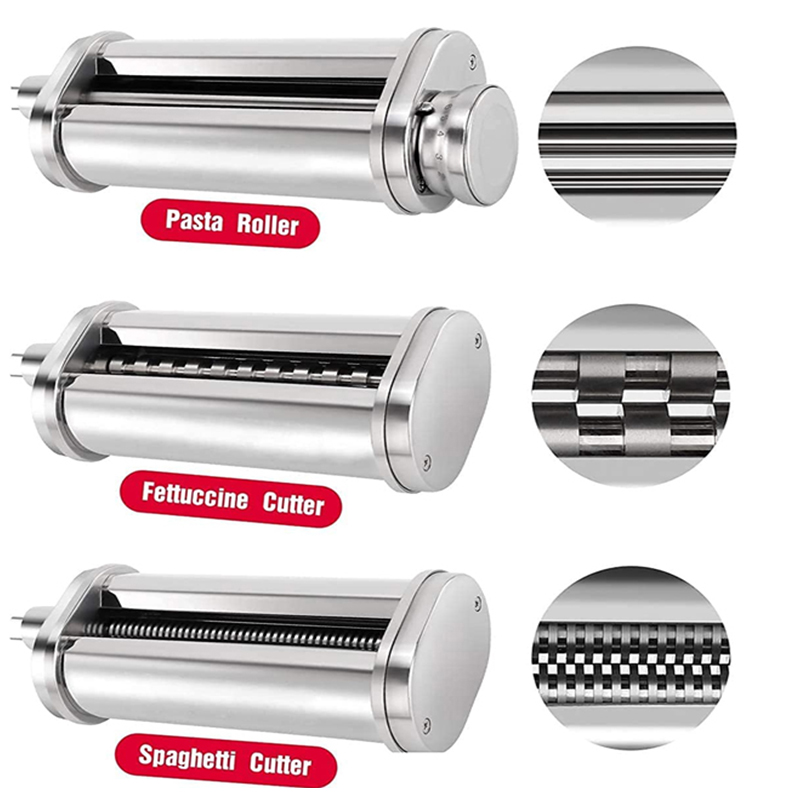Kitchen Appliances Kitchenaid - สําหรับ KitchenAid พาสต้า Roller Fettuccine สปาเก็ตตี้เครื่องตัดชุด