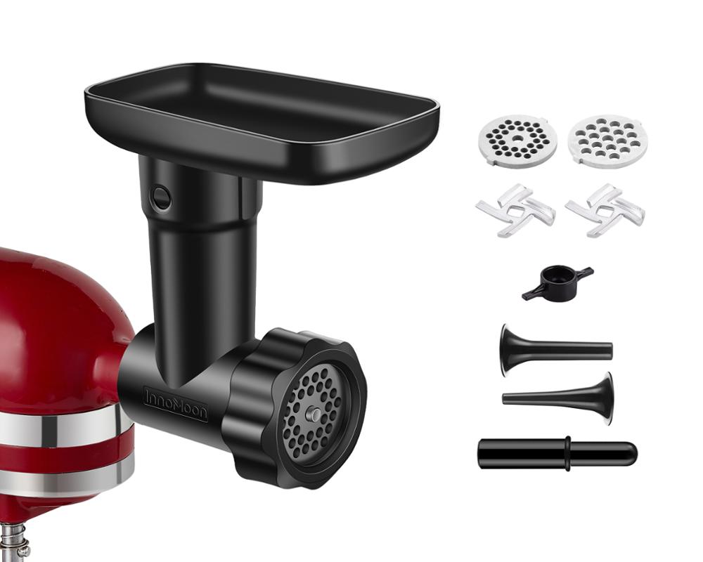 Meat Grinder Attachment - อุปกรณ์เสริมเครื่องบดเนื้อคุณภาพสูงรุ่นใหม่ปี 2024 สำหรับเครื่องผสมอาหาร KitchenAid - มาพร้อมกับท่อเติมไส้กรอก