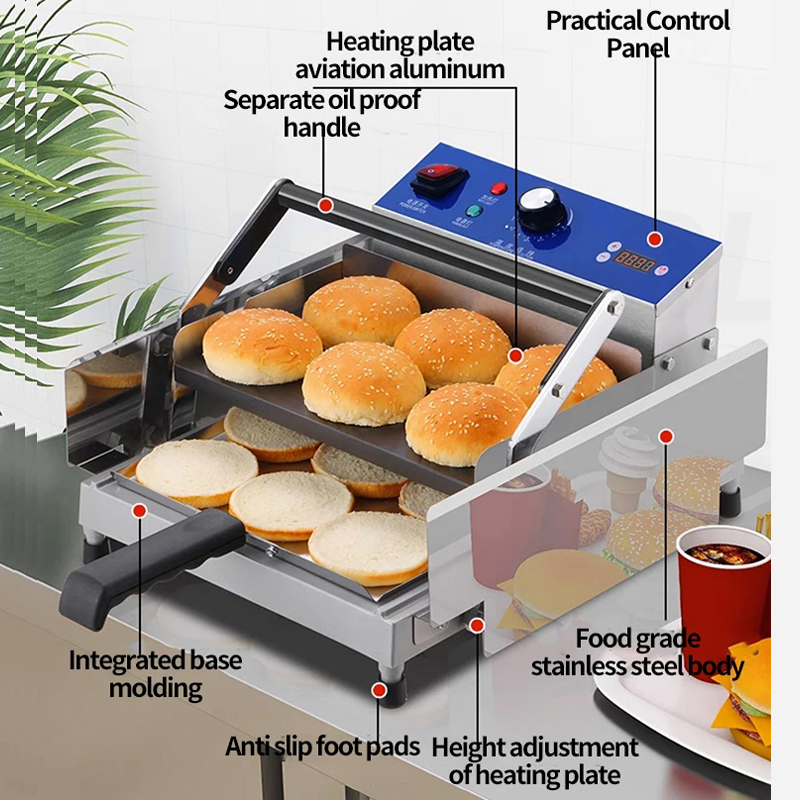 เครื่องปิ้งขนมปังเบอร์เกอร์ไฟฟ - Bread Maker Machine บทวิจารณ์และราคา