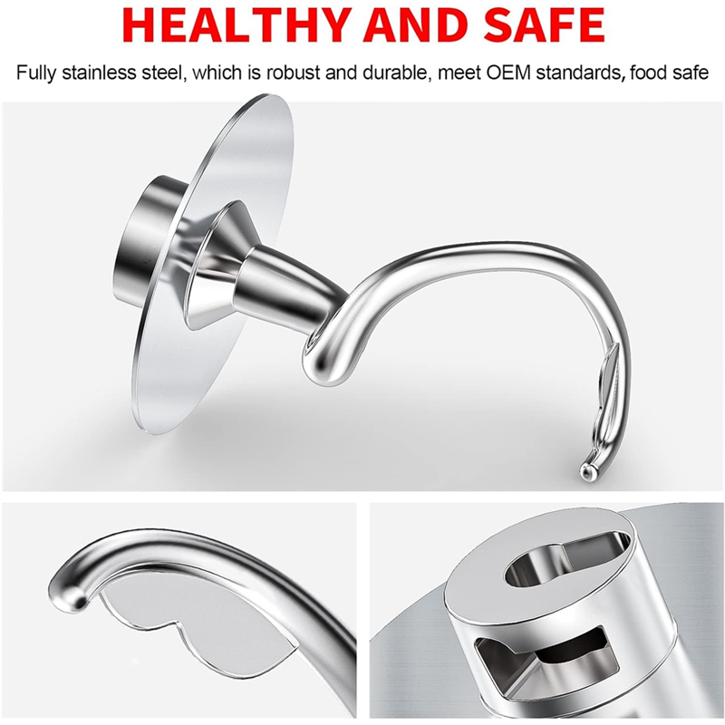 ตะขอแป้งเกลียวสแตนเลสสําหรับ K - Kitchen Appliances Kitchenaid บทวิจารณ์และราคา