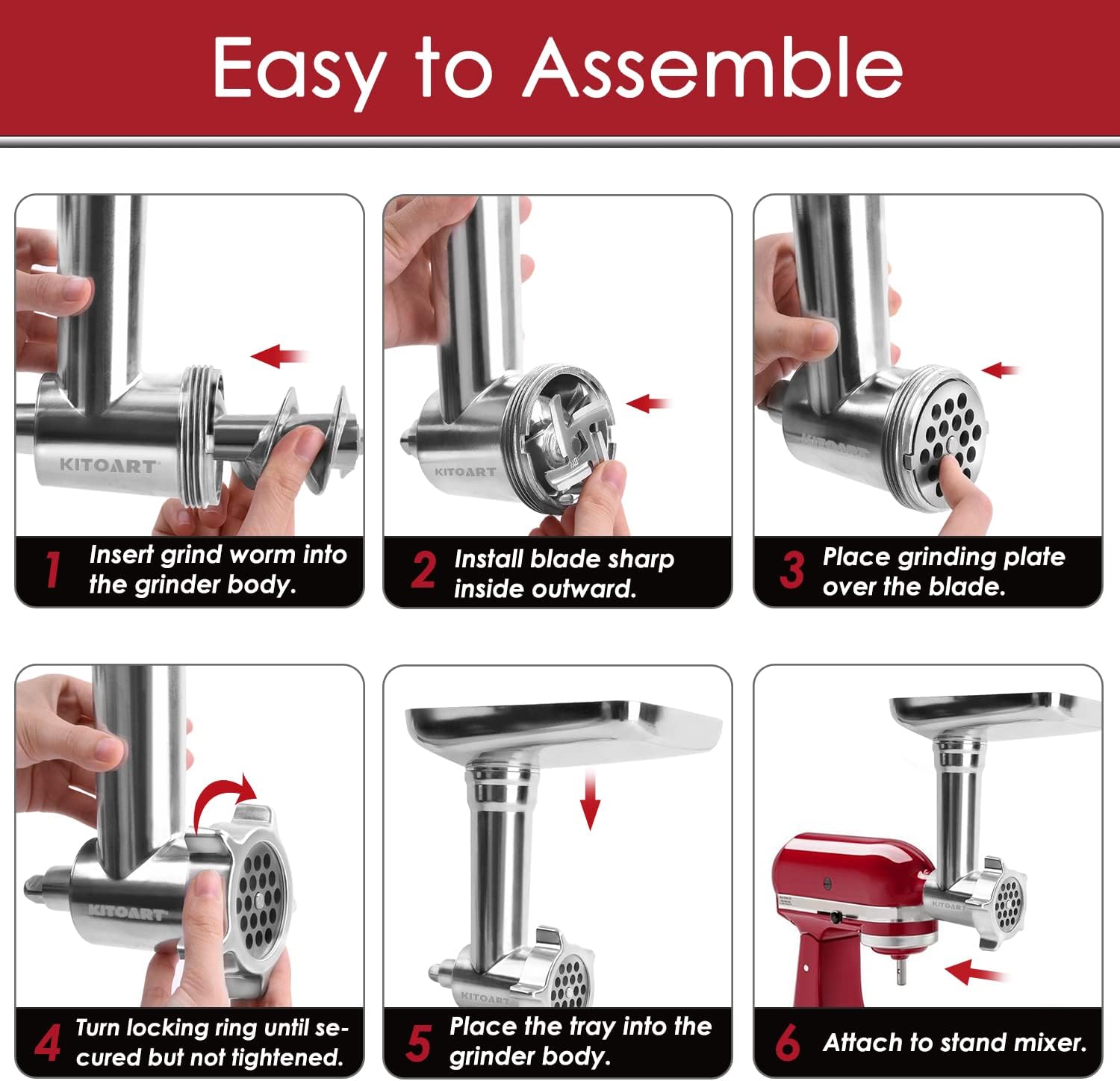 อุปกรณ์เสริมเครื่องบดเนื้อสแตน - Meat Grinder Attachment บทวิจารณ์และราคา