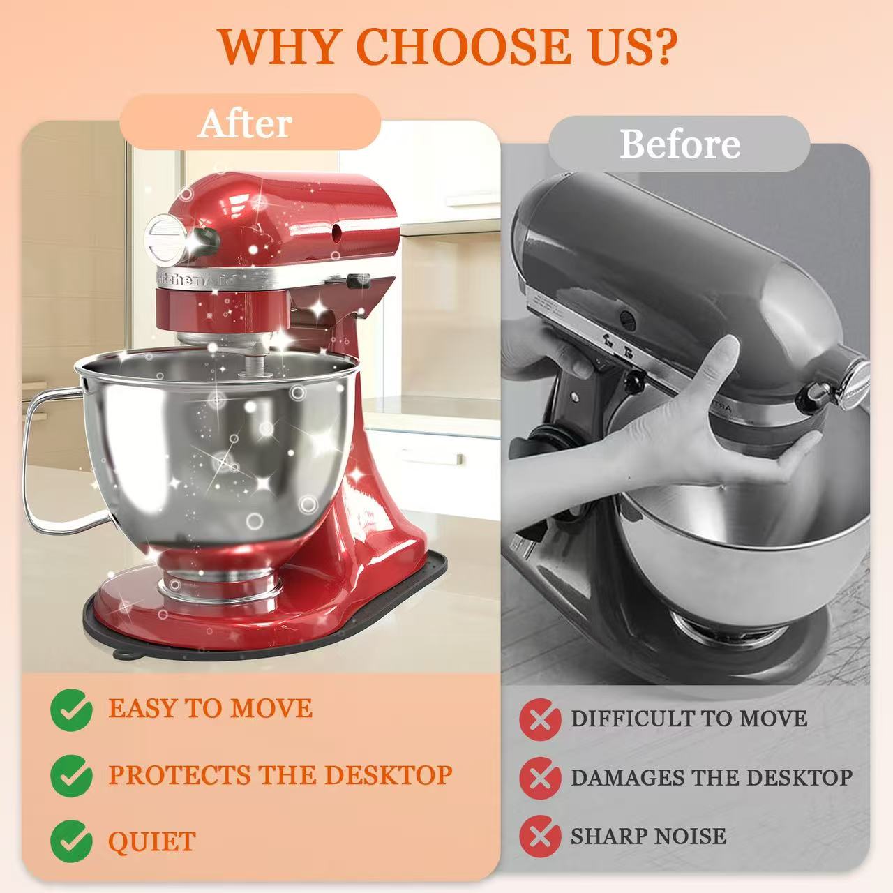 แผ่นรองซิลิโคนสำหรับเครื่องผสม - Kitchen Appliances Kitchenaid บทวิจารณ์และราคา