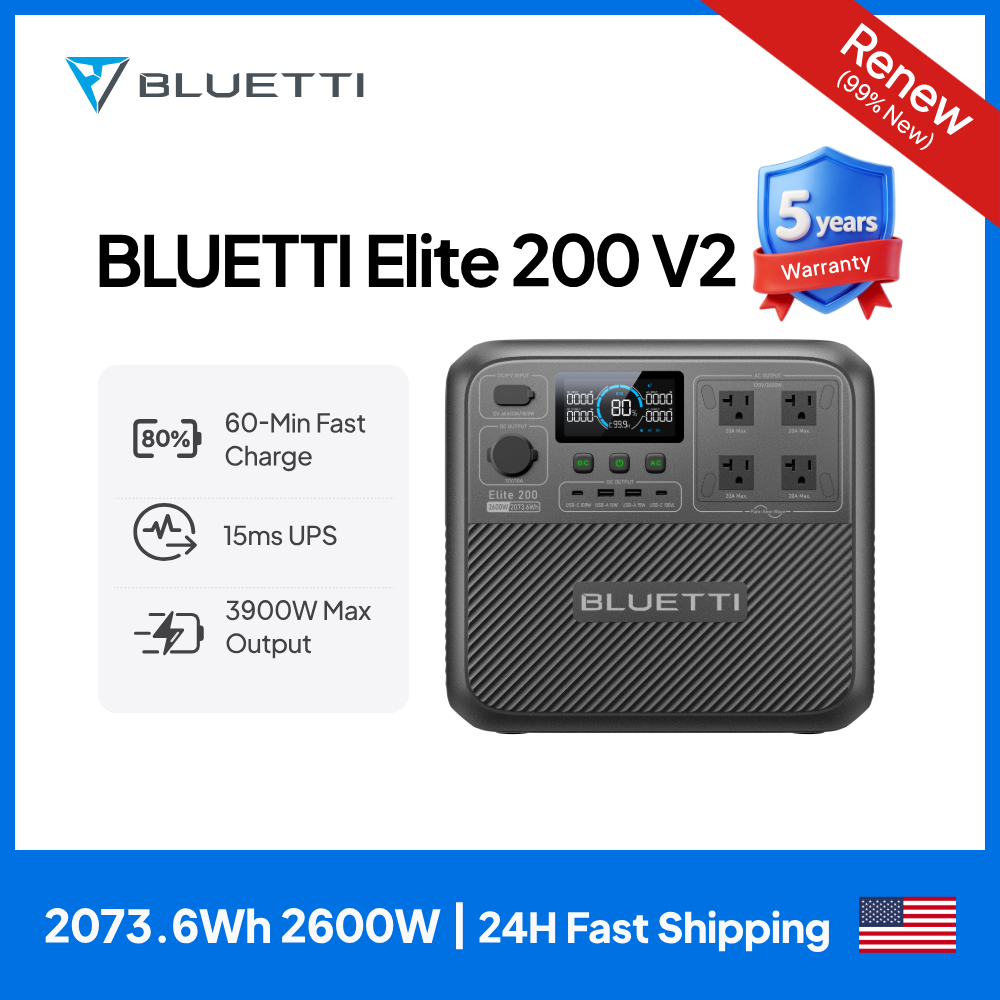 【รีนิว】BLUETTI Elite 200 V2 สถ - Bread Maker Machine บทวิจารณ์และราคา