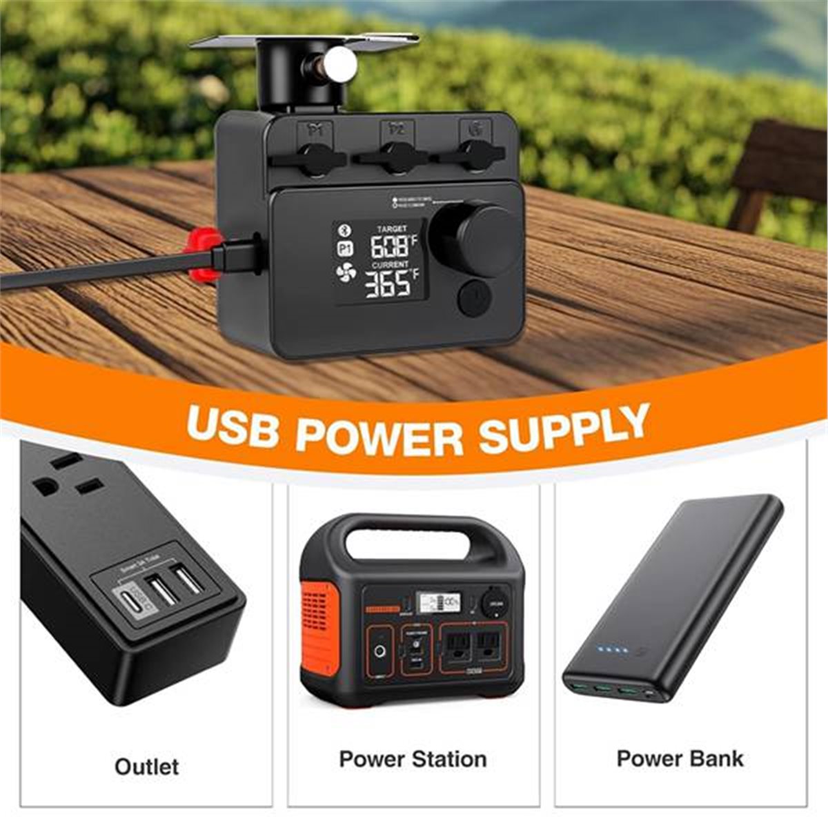 ตัวควบคุมอุณหภูมิเตาบาร์บีคิวบ - Electric Smoker Bbq บทวิจารณ์และราคา
