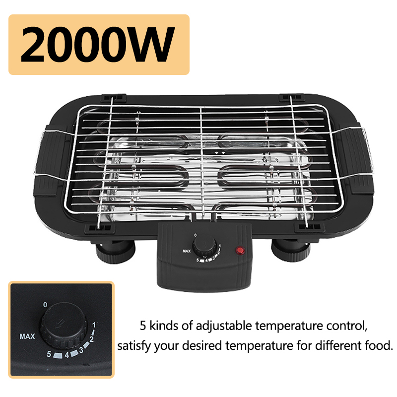 ครัวเรือน Smokeless Grill 2000 - Electric Smoker Bbq บทวิจารณ์และราคา