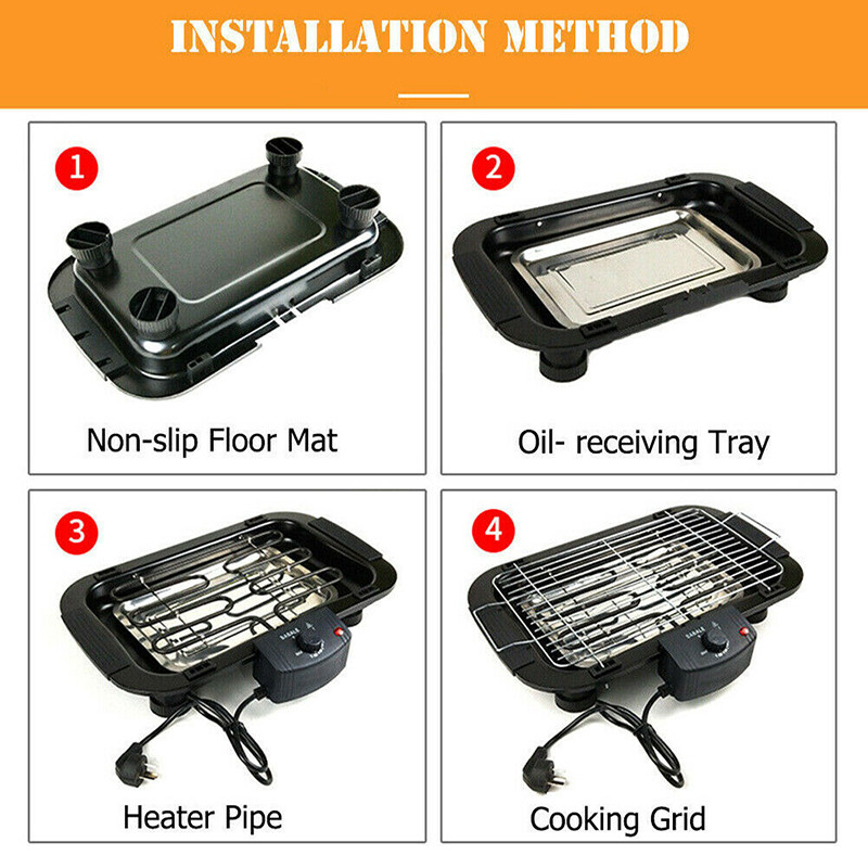 ครัวเรือน Smokeless Grill 2000 - Electric Smoker Bbq บทวิจารณ์และราคา
