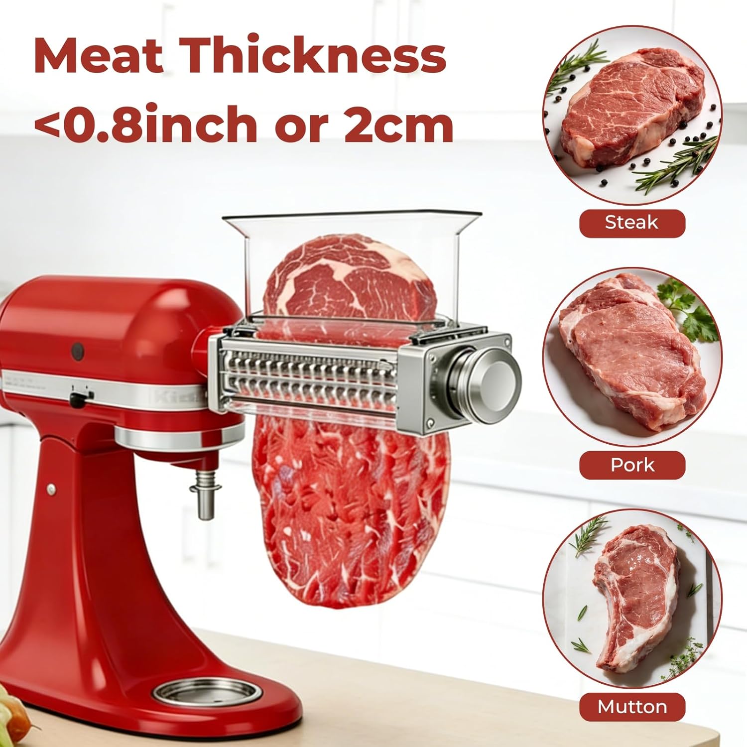 อุปกรณ์เสริมเครื่องผสมอาหาร Ki - Meat Grinder Attachment บทวิจารณ์และราคา